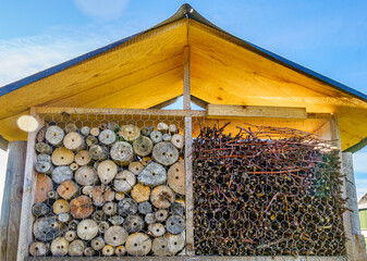 insect hotel at a farm