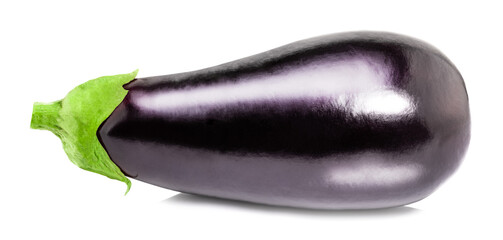 eggplant isolated on white background. Eggplant Clipping Path