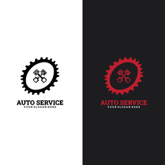 Car repair logo template. Logo Garage Car Service, Identity Brand Store, Car Repair Sign.