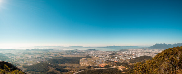 Panorama com vista para a cidade - Paisagem urbana