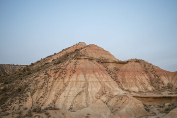 Fototapeta premium Bardenas Reales desert at sunset