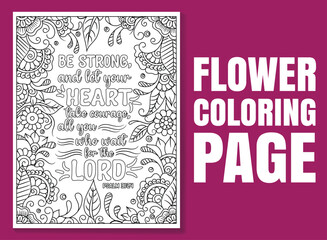 Bible Verse Coloring Pages, Christian religious typography coloring page for children and adults. Bible Verse Coloring Pages Inspiration Quotes.