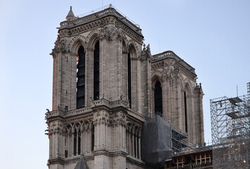 Famous cathedral Notre Dame de Paris