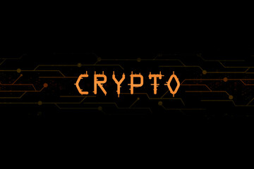 Crypto Technology Networking Cryptocurrency background