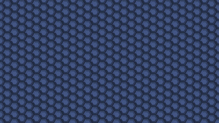 Dark blue geometric background. Vector hexagon texture