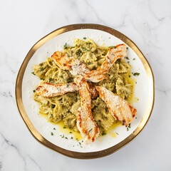 spaghetti with seafood