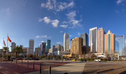 Fototapeta na wymiar Houston city center