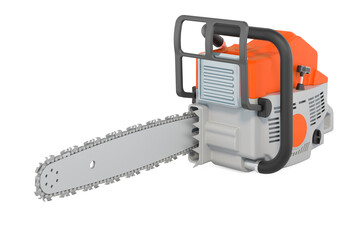 Chainsaw, 3D rendering