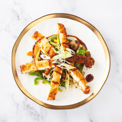 grilled chicken with vegetables