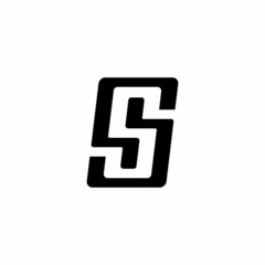 Simple geometric letter S logo.