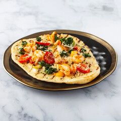 pizza on a plate
