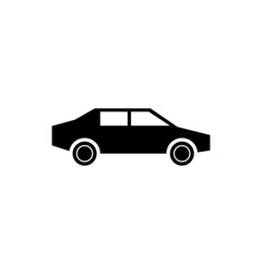 Simple car sedan flat icon