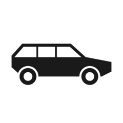 Simple car hatchback flat icon