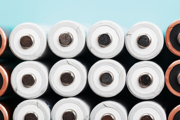 AA batteries as a texture background in full screen.