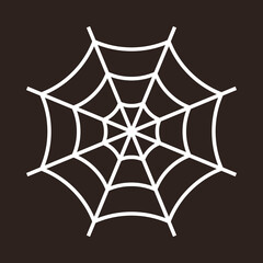 Fototapeta premium Spiderweb. Cobweb icon