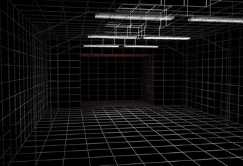 Obraz premium Abstract architecture background. 3d rendering