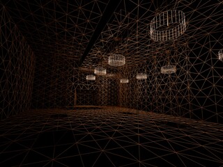 Abstract architecture background. 3d rendering