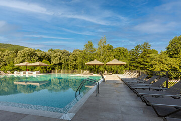 Outdoor swimming pool in a modern hotel