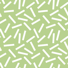 White rectangles hand drawn elements seamless pattern. Vector abstract illustration