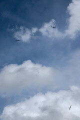 Airplanes in the sky