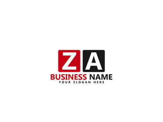 ZA Z&A Letter Type Logo Image, za Logo Letter Vector Stock - obrazy, fototapety, plakaty