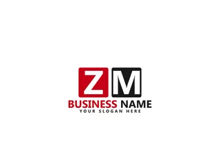 Foto op Aluminium ZM Z&M Letter Type Logo Image, zm Logo Letter Vector Stock © VectorStar