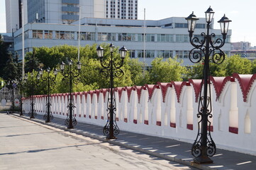 Obraz premium street lamp in the city