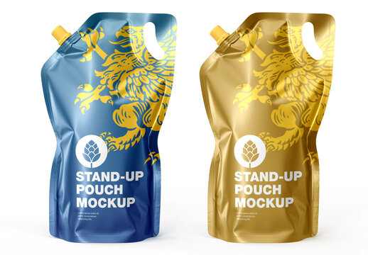 Stand Up Pouch Juice Mockup
