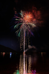 August Fireworks by the lake.