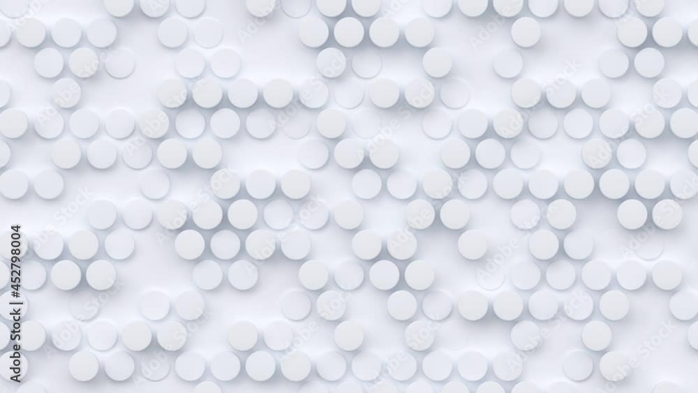 Poster geometric modern animated seamless looping abstract background. 3d render design element, creative m