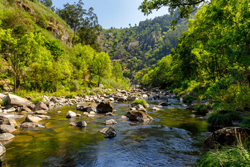 Paiva river and walkways in Arouca Geopark