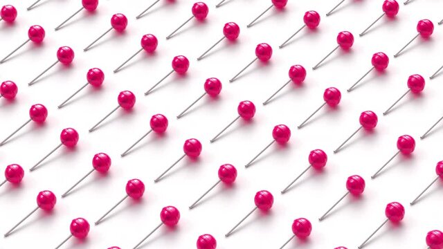 Many sweet lollipops arranged in rows on white background. Seamless loop