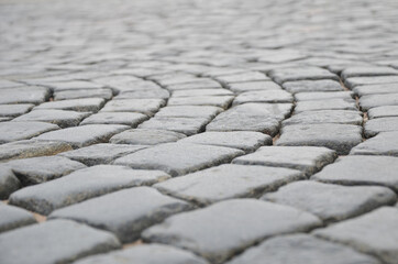 texture of pavers and stone. beautiful pattern from paving