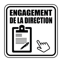 Logo engagement de la direction.