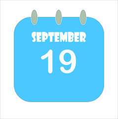 calendar - September days icon illustration isolated vector sign symbol