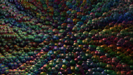 Abstract textured multicolored metal background.