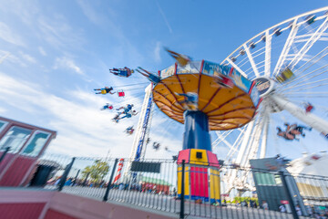 Amusement Park Swing at the Navy Pier