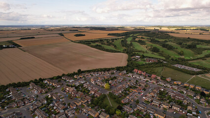 an aerial view of British Town, drone's footage