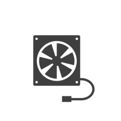 Computer Fan Vector Design Icon