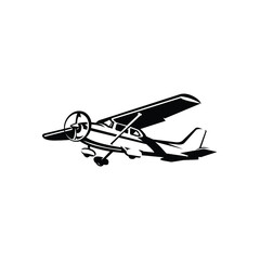 Small Plane Light Aircraft Vector Isolated