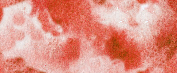 Abstract red watercolor on canvas with grungy texture background design