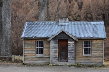 An old Arrowtown police station in New Zealand.