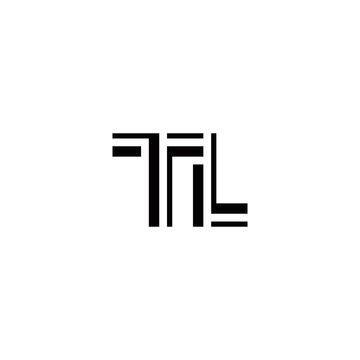 t l tl initial logo design vector template