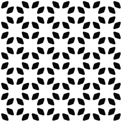 floral seamless pattern background.Geometric ornament for wallpapers and backgrounds. Black and white pattern.