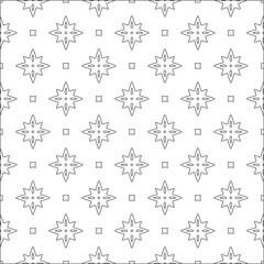 Vector pattern with symmetrical elements . Modern stylish abstract texture. Repeating geometric tiles from striped elements.
