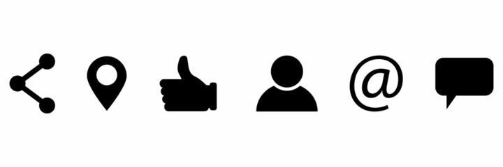 Naklejka premium Message icon. Social conversation set. Telephone symbol. Speaker icon set. Information icon. Vector illustration. Stock image.