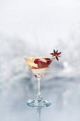 Garnished Festive Martini Frosty
