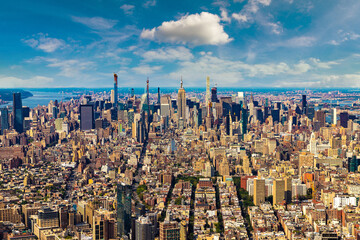 Aerial view of Manhattan