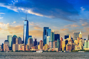 Manhattan cityscape in New York