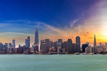 Fototapeta na wymiar Cityscape of San Francisco, California